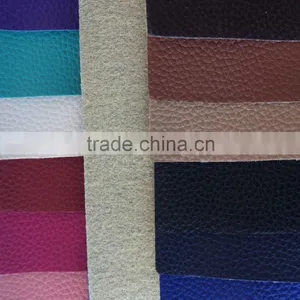Embossed Litchi Synthetic PVC Leather High Quaker Imitation Leather for Car Seat Faux Leatherlity Thic thumbnail-2