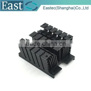 Al 6063 Anodize Black Aluminum Profile Extrusion Heat Sink thumbnail-2