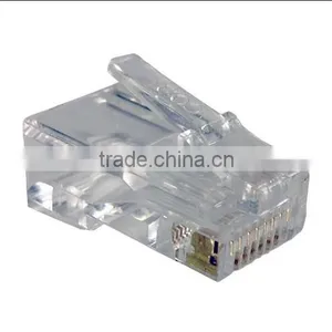 High Quality Easy to Crimp RJ45 Male Connector Cat5e Cat6 Cat6a Cat7 thumbnail-1