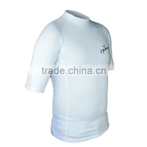 White Short Sleeve Rash Guard Amazon thumbnail-3
