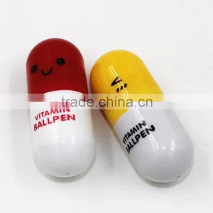 Pill Ball Point Pen Telescopic Vitamin Capsule Ballpen Stationery thumbnail-2