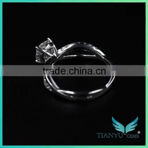 Moissanite Fire Solitaire Ring Color Moissanite Sic Silicon White Color Jcpenney Moissanite Jewelry thumbnail-6