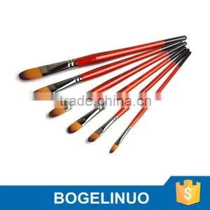 BGN-3228 Bergino Professional Filbert Shape Nylon Hair Paint Brush in Stock thumbnail-1