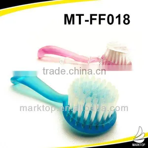 Curved Handle Colorfull Glass Soft Nail Brush thumbnail-1