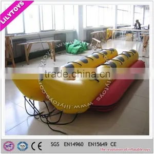 2015 Hot Selling Adults Inflatable Water Games Flyfish Banana Boat for Sale thumbnail-1