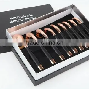 9pcs Smaller Mini Style Golf Toothbrush Makeup Brush Set / Oval Mini Golf Makeup Brush thumbnail-3