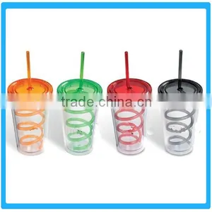 Personalized Best Sell Double Wall Straw Mug thumbnail-1