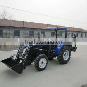 Compact Garden Tractor With Front End Loader and Backhoe/excavator thumbnail-1