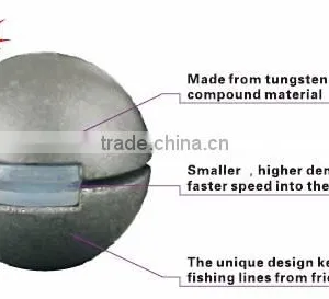 Metal Bead Different Shape Tungsten Fishing Weight thumbnail-4