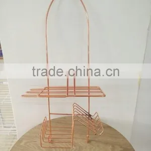 Chrome-Plating Metal Wire Bathroom Hanging Shower Caddy thumbnail-4
