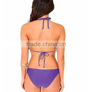 2017 Wholesale Fashion One -piece Swimwear With Tassels thumbnail-2