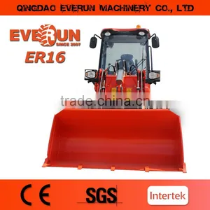 Made in China Qingdao Everun 1.6 Ton Mini Front End Loader With Luxury Cabin thumbnail-1