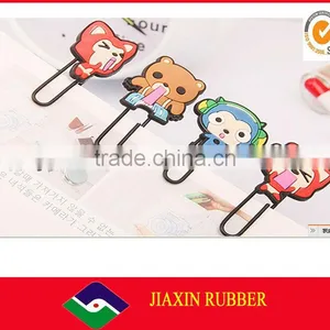OEM Cute Promotional Silicone Plastick Metal Animal Bookmark thumbnail-1