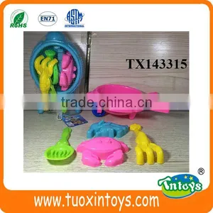 Plastic Sand Beach Tools Kids Toys Pretend Play 8pcs thumbnail-6