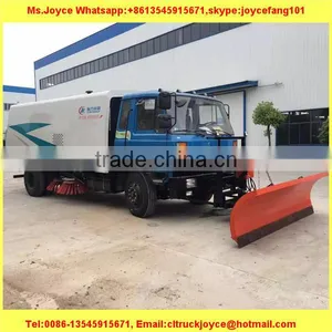 New 8cbm Cleaning Sweeper Truck/Street Cleaning Truck With Snowing Cleaning Equipments/Road Sweeper Trucks For Sales thumbnail-4