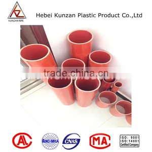 Orange Pipe UL Approved Cable Protection Plastic PVC Pipe thumbnail-4