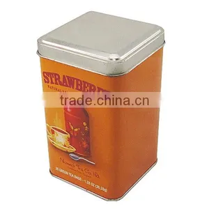 Custom Square Tin Box for Tea thumbnail-1