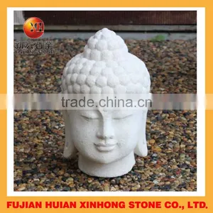 Granite With Marble Stone Hand Carved Buddha Head Statue thumbnail-4