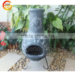 Decorative Wood Fired Clay Chimney for Garden Party thumbnail-2
