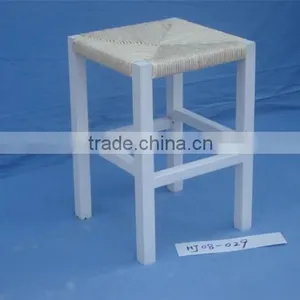 Solid Small Wood Children Chair With Ratten Cushion thumbnail-6