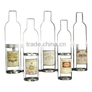 Metal Bottle Shape Wine Rack Decorative Wine Rack Wine Bottle Holder Wholesale thumbnail-1