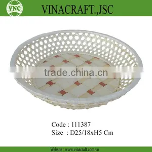 Nice Cheap Round Bamboo Basket for Sale thumbnail-1