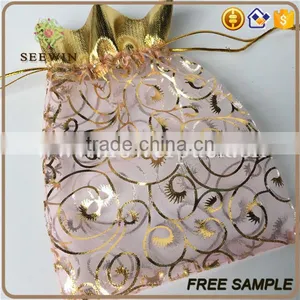 2017 Hot Sale Gilding Organza Flower Bag for Cut Flowers thumbnail-3