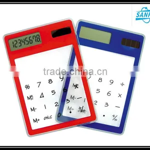 2016 Portable Transparent Solar Energy Colorful Calculator thumbnail-1