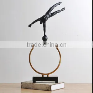 Antique Living Room Decor Basketball Player Figures thumbnail-4