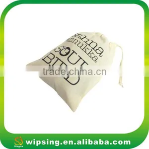 Promotional Gift Cotton Calico Drawstring Bag thumbnail-3