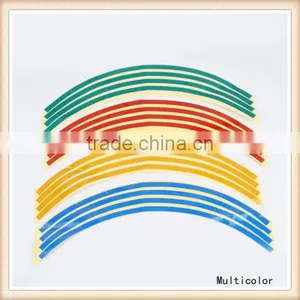 New 16 Strips Wheel Sticker Reflective Rim Stripe Tape Bike Motorcycle Car Tape thumbnail-4