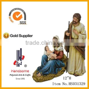 8 Inch Resin Christmas Nativity Set Jesus Birth thumbnail-3
