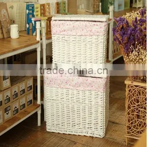 Hand-Woven Willow Dirty Clothes Basket thumbnail-4