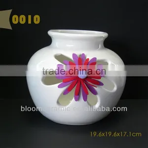 Antique Red Ceramic Vase thumbnail-1