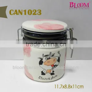 Porcelain Coffee Sealed Jar thumbnail-1