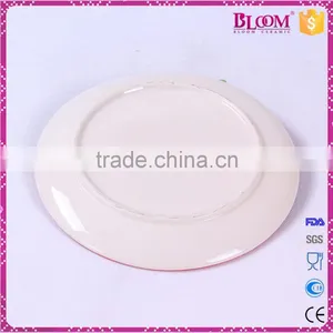 Ceramic Hand Painted Decoration Christmas Round Plate thumbnail-3