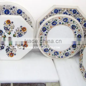 Exporter Marble Inlay Coffee Table Tops, Inlay Stone Table Top thumbnail-1