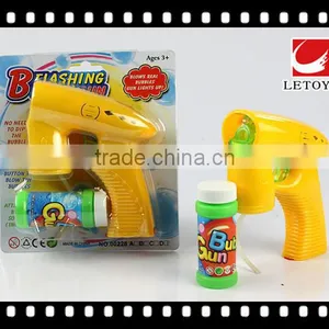 Flashing Musical Solid Color Bubble Gun With 1 Bottle Bubble Water thumbnail-1