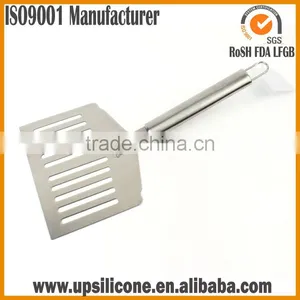 Food Grade Stainless Steel Bbq Spatula, Bbq Grill Spatula With Serrated Edge thumbnail-5