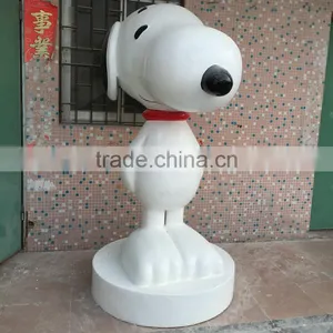 Fiberglass Cartoon Dog Statue Sculpture thumbnail-1