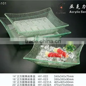 Hotel Acrylic Display Plate and Dish for Sanshimi thumbnail-1