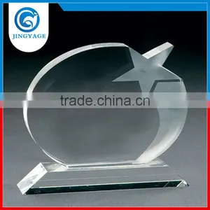 Jingyage Trade Assurance Wholesale Luxury Optical Crystal Star Plaque Award Crystal Diamond Star Award thumbnail-1