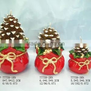 Christmas Pinecone Candle 77759 thumbnail-1