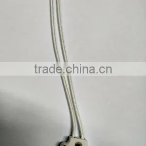 Porcelain G5.3 Lampholder With Wire thumbnail-2