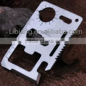 Wholesale Stainless Steel Emergency Survival Multifunction Credit Card Knife thumbnail-3