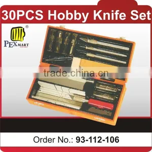 Precision Tool Kit 30PCS Hobby Knife Set thumbnail-1