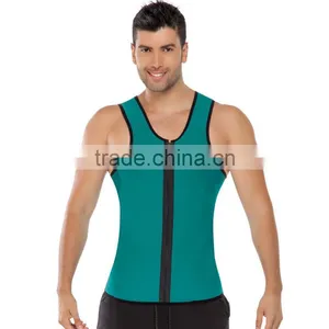Slim Body Shaper Neoprene Mens Slimming Vest Sexy Undershirt Vests thumbnail-1