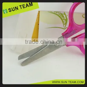 SC055 3-1/2" Hot Selling AS Handle With Plastic Cover Salon Student Scissors thumbnail-4