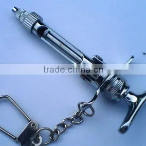 Syringe Keychain , Folding, Chrome Plated thumbnail-1