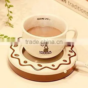 Multi Function Electric USB Cup Warmer With 4 Port Hub thumbnail-1